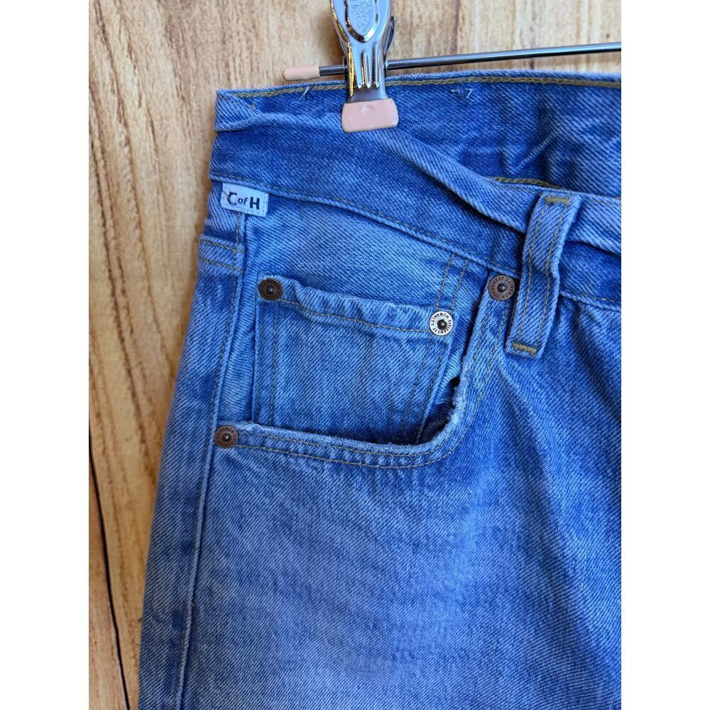 Citizens of Humanity High Rise Wide Legged Raw Hem Button Fly Jeans Size 27 - Picture 11 of 12